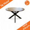 Huren: Mauforce Ronde tafel - 120 cm - Zwarte stervoet