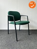 Vergaderstoel - Ahrend 320 - Groene stoffering - zwart frame