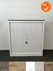 Robberechtse roldeurkast - 105x100x45cm - Wit - brede lamel - inclusief 2 sleutels