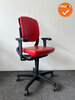 Ahrend 230 bureaustoel - refurbished - Medium Rug - Rood kunstleer