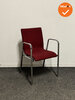Vergaderstoel - Rood/Chroom - Refurbished