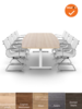 Tube - Vergadertafel - 260x120 - Bootvormig - Wit - Nieuw