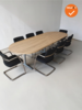 Ahrend vergadertafel - 340x120cm - Ovaal - Oak Medium