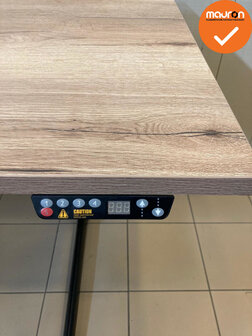 Ahrend 500 zit-sta bureau - Zwart frame - 160x80 - bladkleur naar keuze