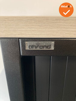 Roldeurkast - Ahrend - 120x120x45cm - Zwart met zwarte roldeuren - Topblad naar keuze