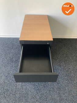 Ahrend Ladeblok - 57x42x78cm - Zwart - 3 laden metaal -  topblad naar keuze