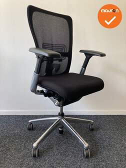 Haworth Comforto 89 (Zody) - nieuwe stoffering naar keuze - Gepolijst aluminium voetkruis