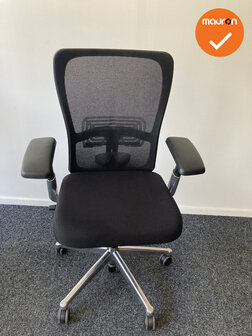 Haworth Comforto 89 (Zody) - nieuwe stoffering naar keuze - Gepolijst aluminium voetkruis