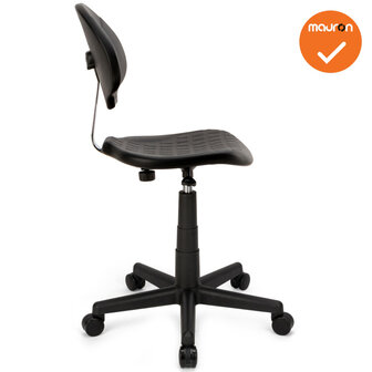 Zadelkruk/Werkstoel Tarente - Medium - Zwart - Zwart voetkruis