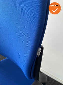 Ahrend 230 bureaustoel - refurbished - hoge rug - blauwe stoffering