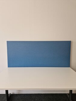 Akoestisch opzetscherm - Blauw - 50 mm dik - 160cm lang - 70cm hoog 