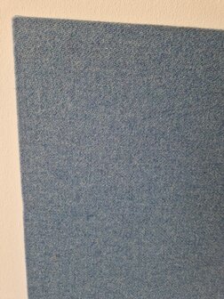 Akoestisch opzetscherm - Blauw - 50 mm dik - 160cm lang - 70cm hoog 