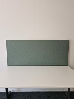 Akoestisch opzetscherm - Groen - 50 mm dik - 160cm lang - 70cm hoog 