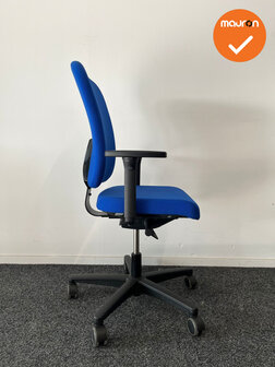 Ahrend 160 - Blauwe stoffering - Blauwe gestoffeerde rug
