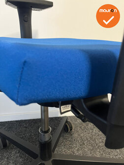 Sedus - YA-100 - Bureaustoel - Blauwe stoffering - Zwart voetkruis