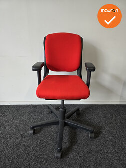 Ahrend 230 bureaustoel - refurbished - Medium Rug - Rood