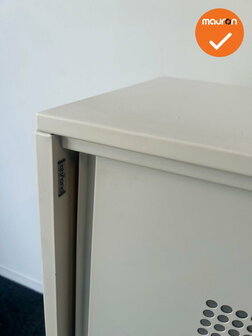 Schuifdeurkast - Ahrend - akoestisch - 200x120x45cm - wit