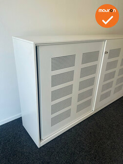 Schuifdeurkast - Ahrend - akoestisch - 200x120x45cm - wit