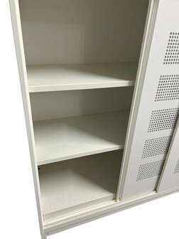 Schuifdeurkast - Ahrend - akoestisch - 135x160x45cm - wit