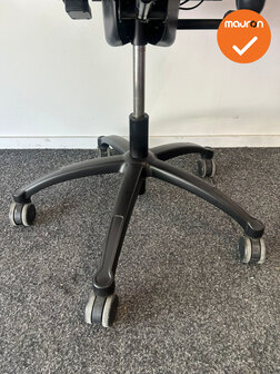 RH Logic Elite 400 - XL - zwarte stoffering  - Inclusief lendepomp  - zwart voetkruis