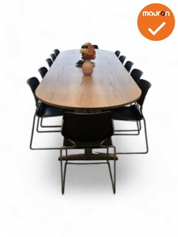 Ahrend vergadertafel - 320x100cm - Ovaal - bladkleur naar keuze