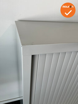 Robberechtse roldeurkast - 105x120x45cm - lichtgrijs - brede lamel