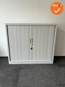 Robberechts roldeurkast - 105x120x43 - Witbeige - inclusief 2 sleutels