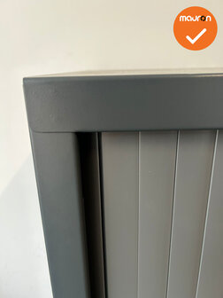 Robberechts roldeurkast - 105x80x43 - antraciet - inclusief 2 sleutels