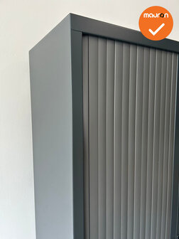 Robberechtse roldeurkast - 198x100x43cm - Antraciet - inclusief 2 sleutels