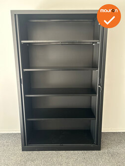 Mauforce Roldeurkast - V-serie - NIEUW - 198x120x43 cm - Zwart - inclusief 2 sleutels