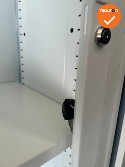 Mauforce Roldeurkast - V-serie - NIEUW - 198x100x43cm - Wit - inclusief 2 sleutels