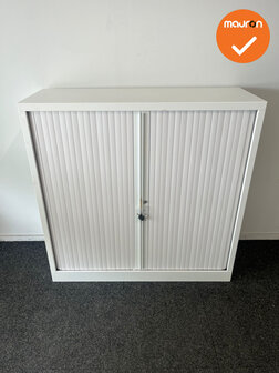 Robberechtse roldeurkast - 120x120x45cm - Wit - inclusief 2 sleutels