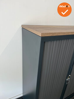 Robberechts roldeurkast - 120x100x43 - antraciet - inclusief 2 sleutels