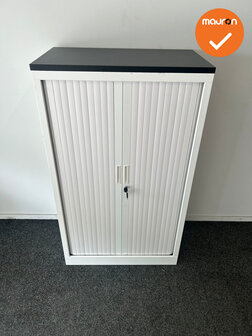 Robberechts roldeurkast - 135x80x43 - Wit - inclusief 2 sleutels