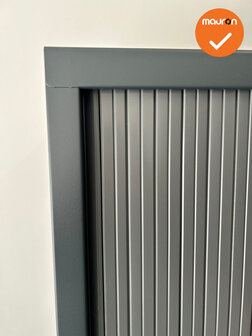 Robberechtse roldeurkast - 198x80x45cm - Antraciet - inclusief 2 sleutels