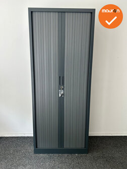 Robberechtse roldeurkast - 198x80x45cm - Antraciet - inclusief 2 sleutels