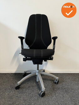RH Logic 400 - zwarte stoffering met witte stiknaden - Grijs voetkruis
