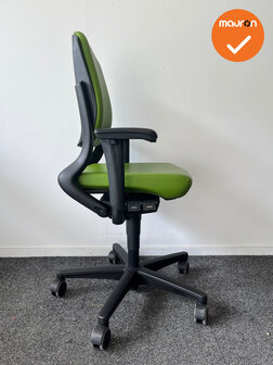 Ahrend 230 bureaustoel - refurbished - Medium Rug - Groen kunstleer