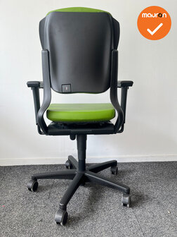 Ahrend 230 bureaustoel - refurbished - Medium Rug - Groen kunstleer