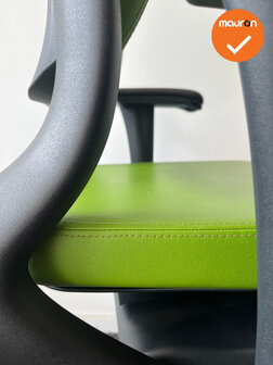 Ahrend 230 bureaustoel - refurbished - Medium Rug - Groen kunstleer