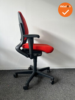 Ahrend 230 bureaustoel - refurbished - Medium Rug - Rood/oranje