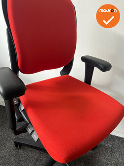 Ahrend 230 bureaustoel - refurbished - Medium Rug - Rood/oranje