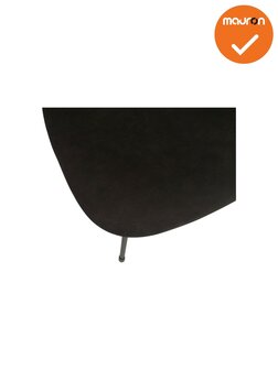 Vergaderstoel Eva - met armleuning - NIEUW - Zwart - Met wielen