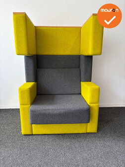 Akoestische design Fauteuil - Geel / Antraciet- refurbished