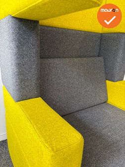Akoestische design Fauteuil - Geel / Antraciet- refurbished