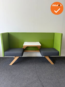 Design Zitmeubel - TOOaPICNIC Hide 110 - Groen met Antraciet