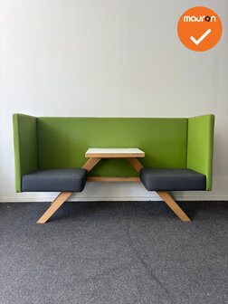 Design Zitmeubel - TOOaPICNIC Hide 110 - Groen met Antraciet