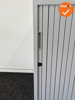 Roldeurkast - Basic - 74x80x45cm - wit met metalen deuren
