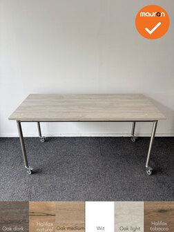 Ahrend - Move-it - verrijdbare vergadertafel 160x80 - bladkleur naar keuze