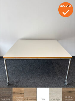 Ahrend - Move-it - verrijdbare vergadertafel 150x150 - bladkleur naar keuze